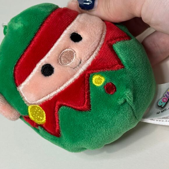 Squishmallows Christmas Santa and Elf Keychain 4.5" - Picture 7 of 8